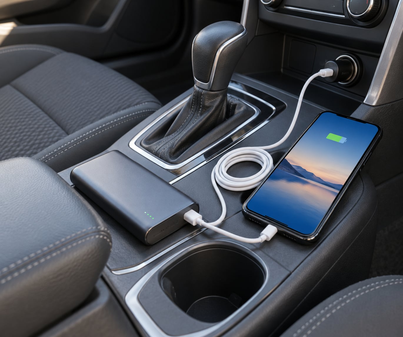 how to charge devices while driving