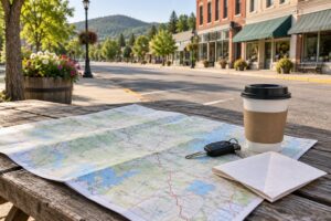 how to plan a road trip around small towns