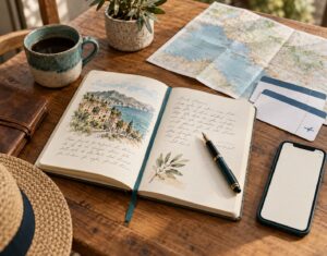 how to keep a travel journal