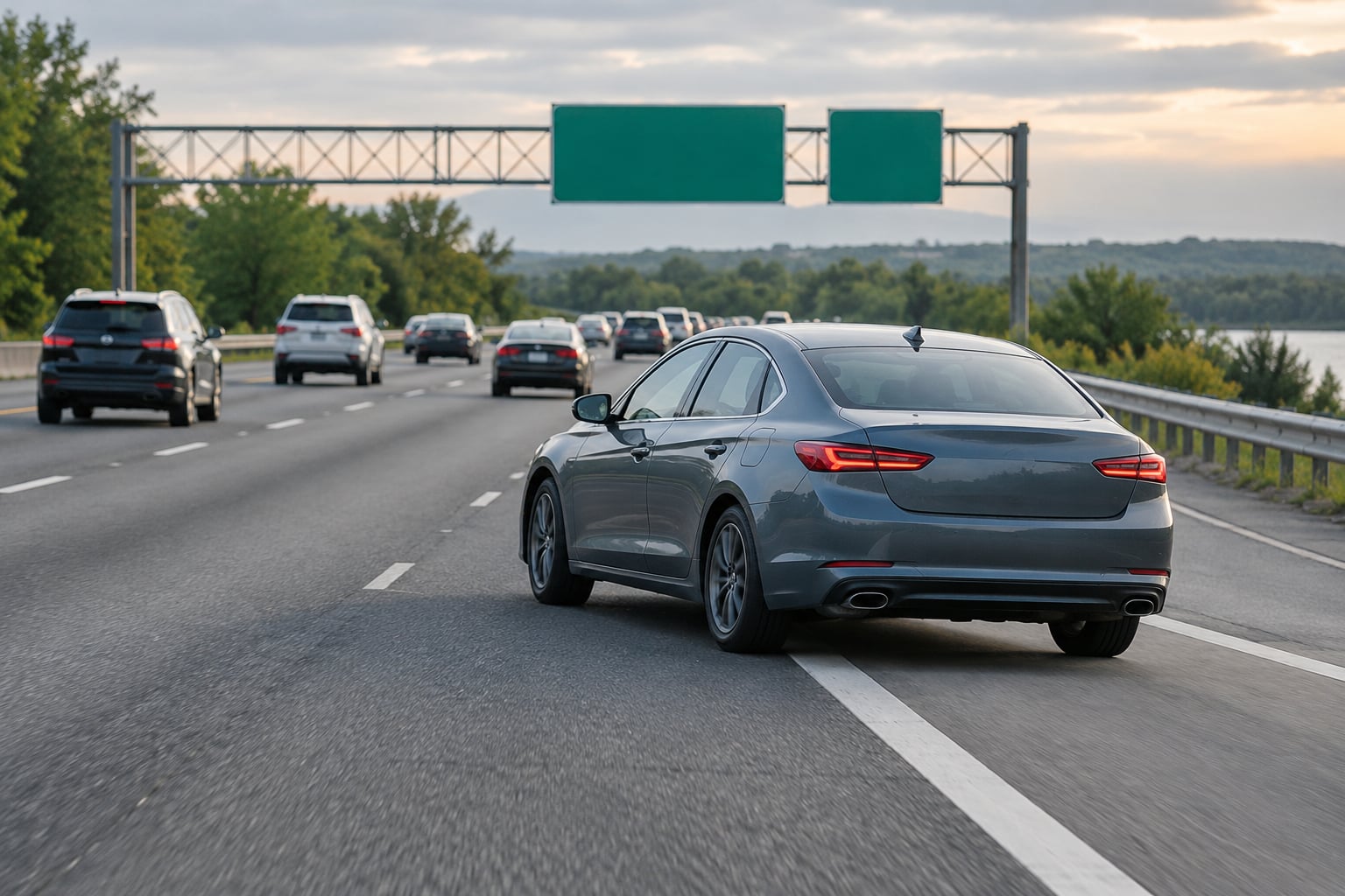 how to merge onto a busy interstate safely