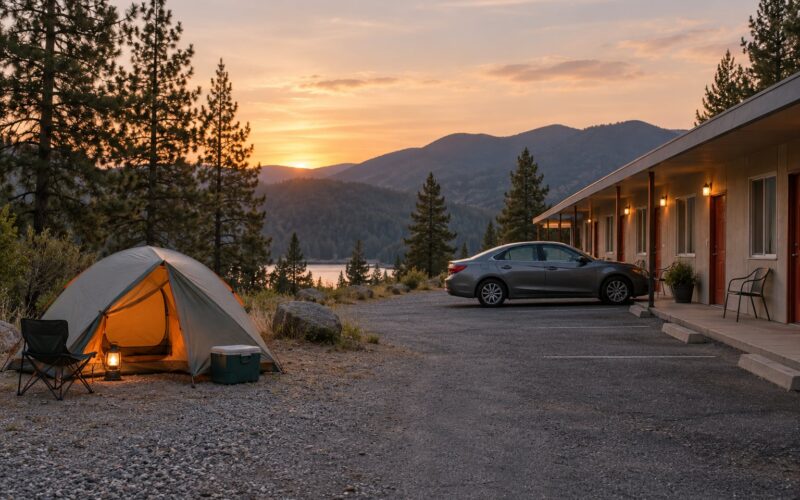 How to Choose Between Camping and Motels on a Road Trip (2026)