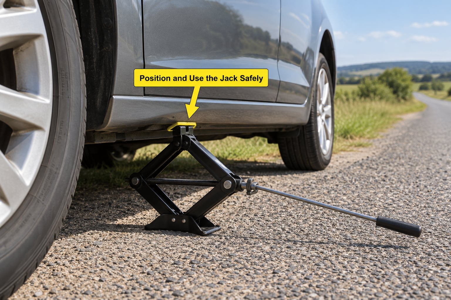 Position and Use the Jack Safely