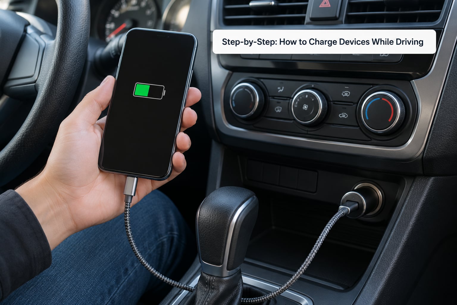 Step-by-Step: How to Charge Devices While Driving