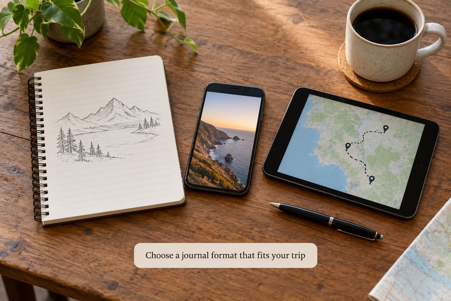 Choose a journal format that fits your trip