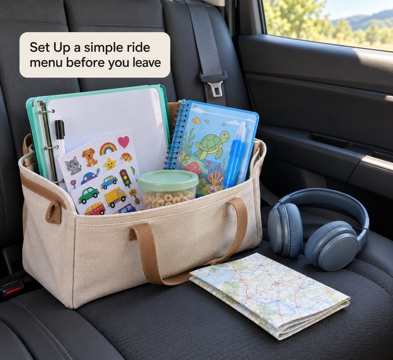Set Up a simple ride menu before you leave