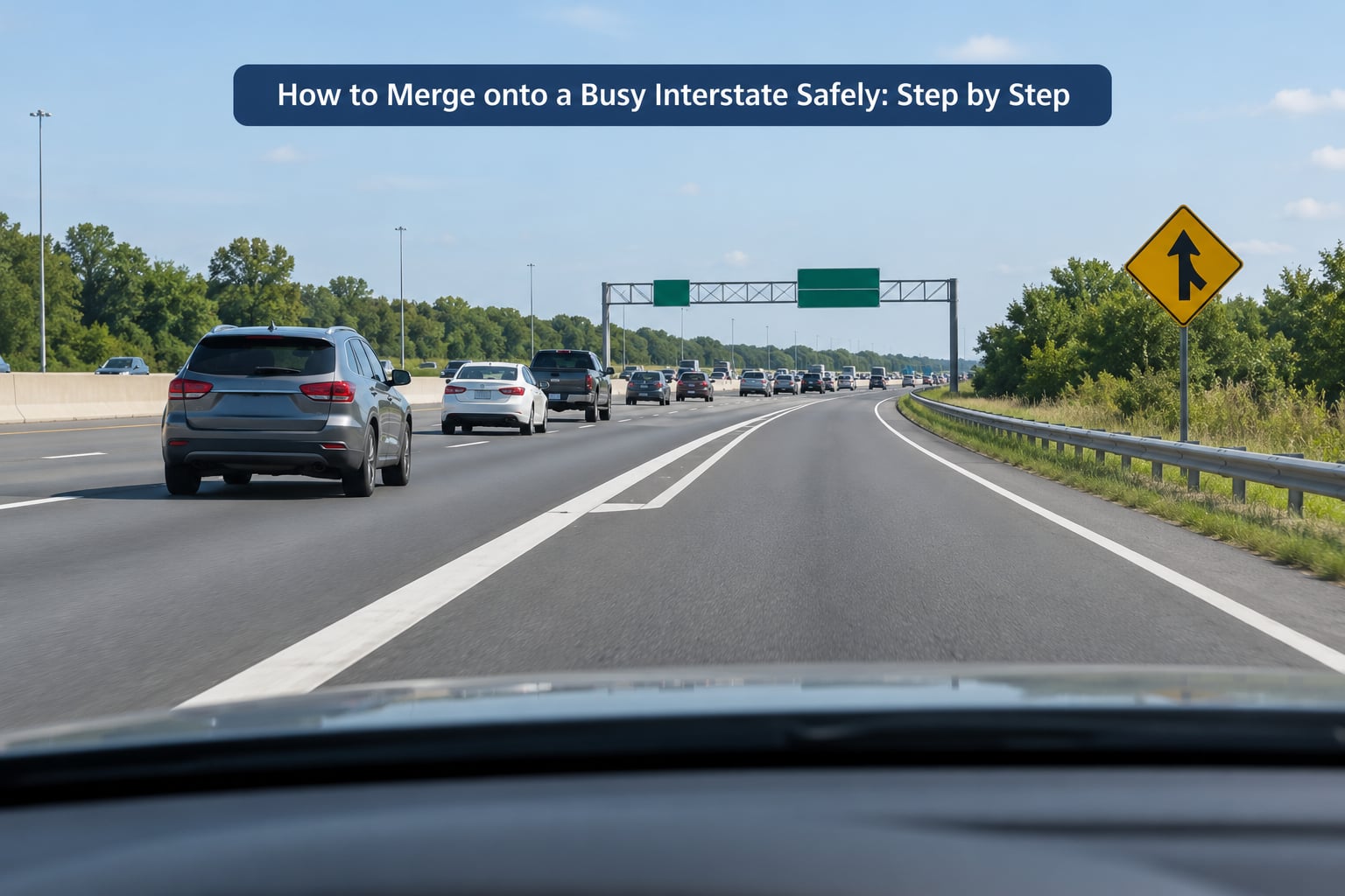 How to Merge onto a Busy Interstate Safely: Step by Step