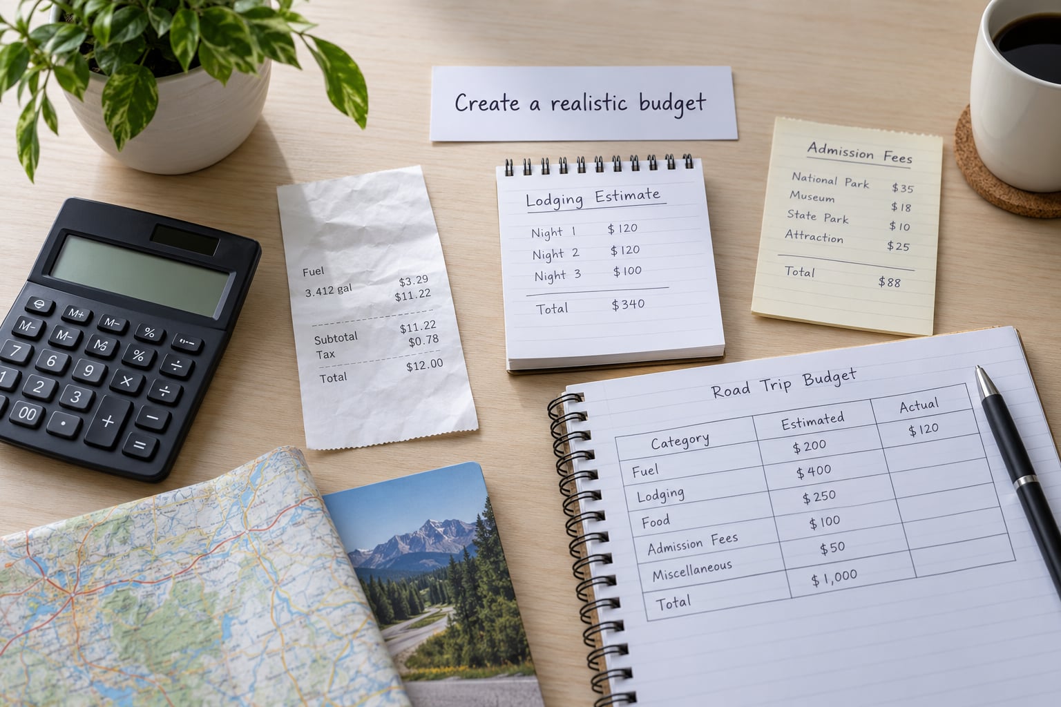 Create a realistic budget