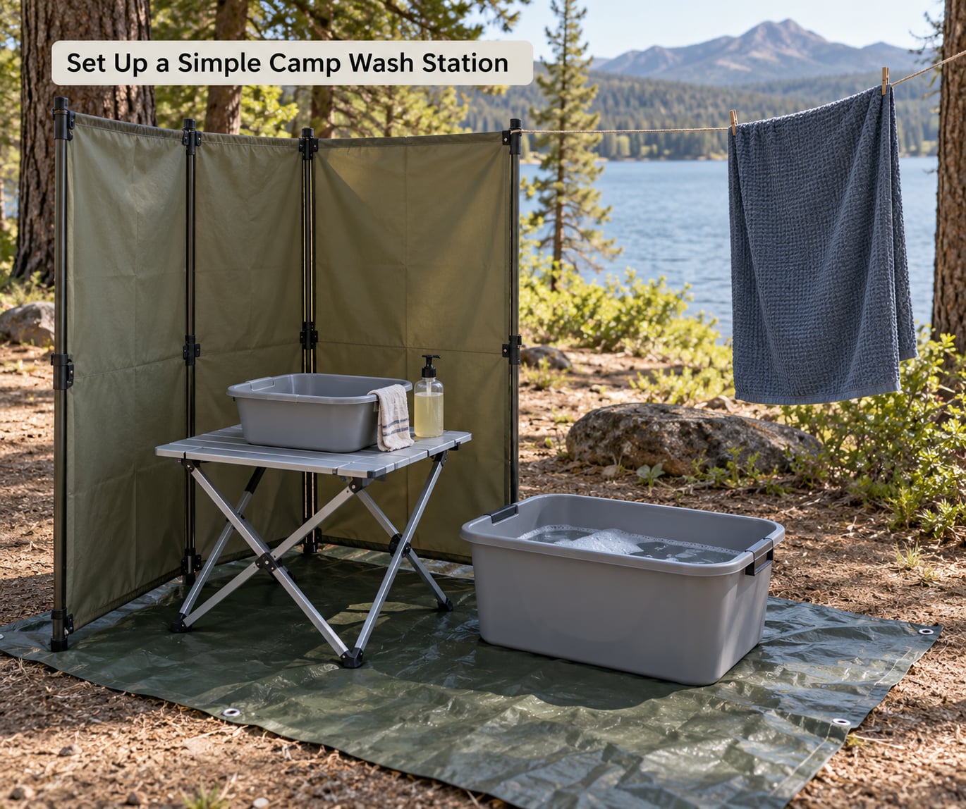 Set Up a Simple Camp Wash Station