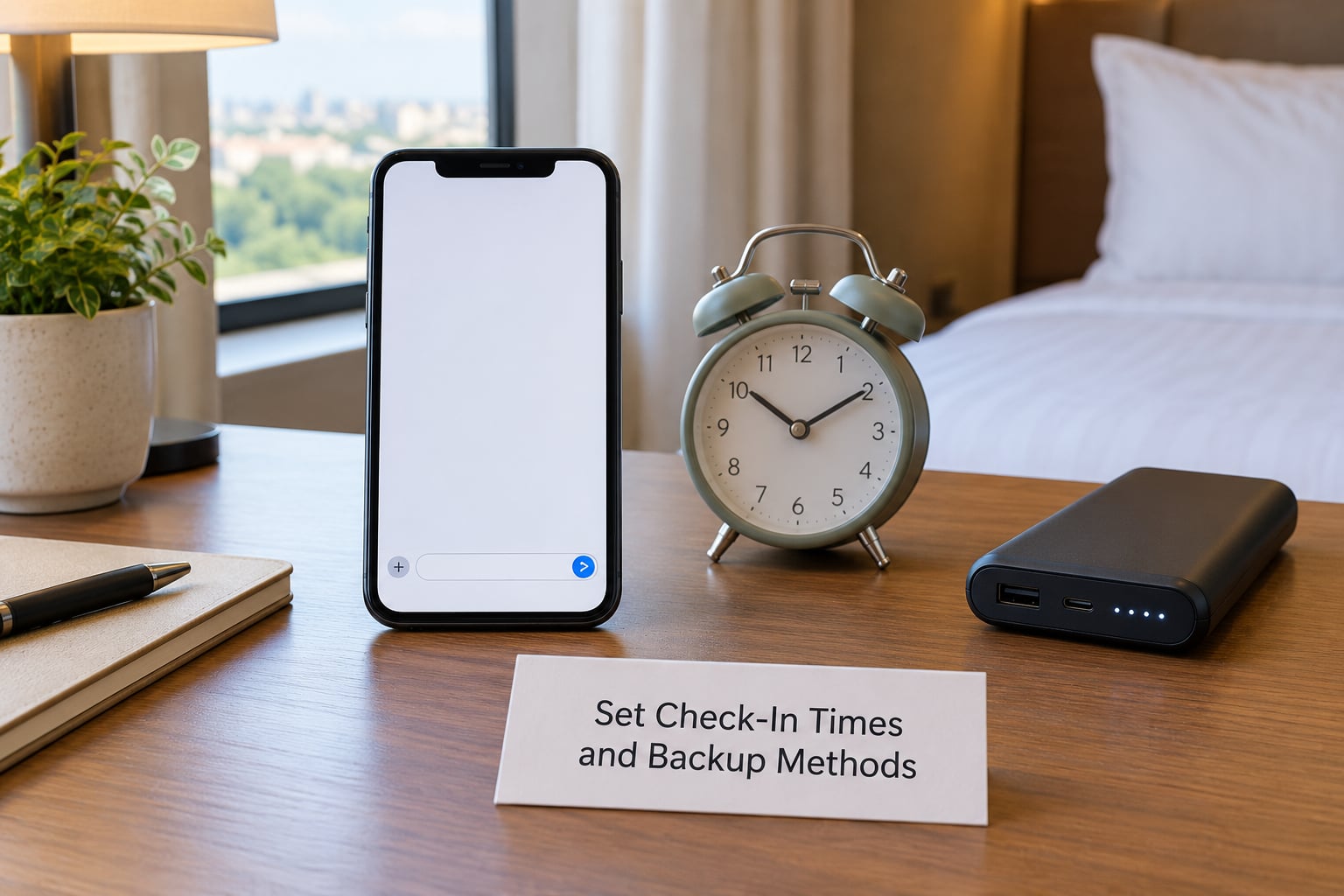 Set Check-In Times and Backup Methods