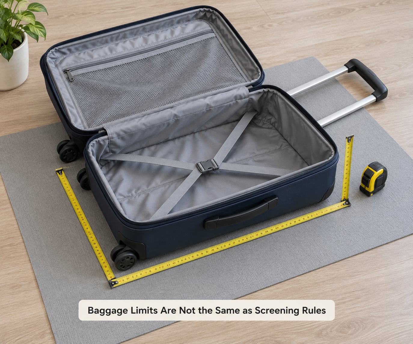 Baggage Limits Are Not the Same as Screening Rules